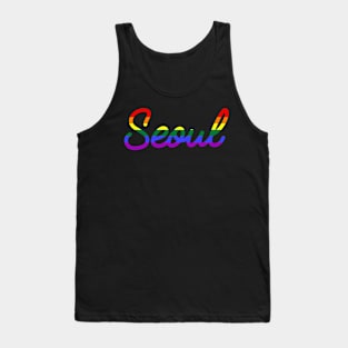 Seoul Pride Parade LGBT Rainbow Flag Tank Top